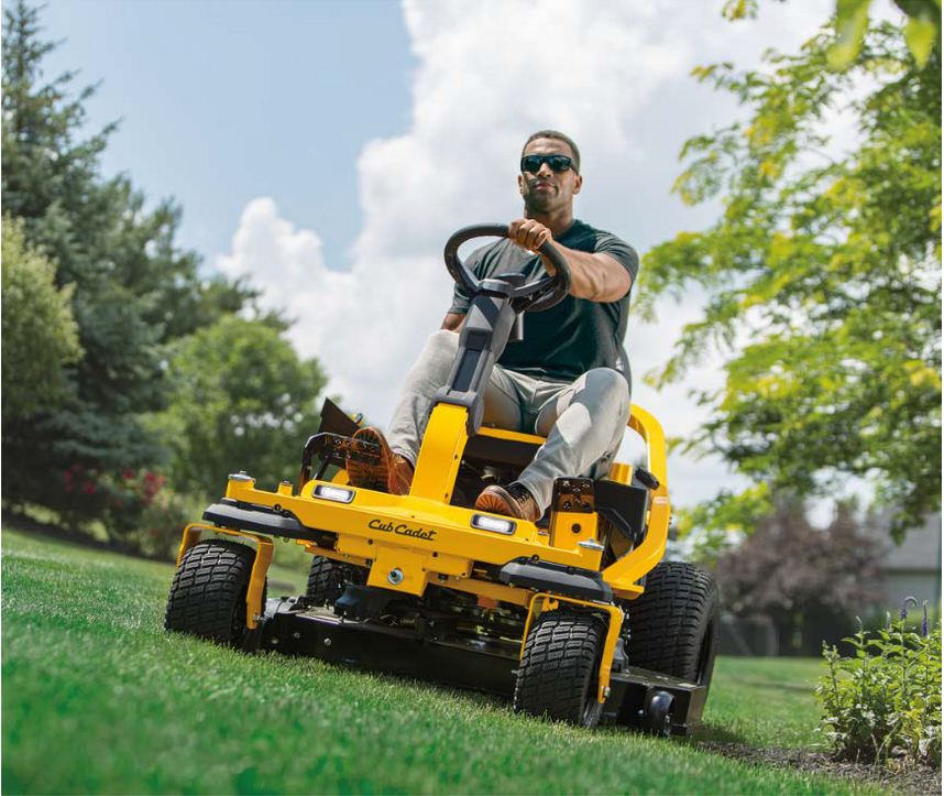 Tonte sur auto-portée à la cool